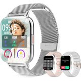 Lefitus Damen Bluetooth Anruf und Freisprechansicht, 8 Sportuhr Smartwatch (1.7 Zoll, Android iOS),…