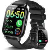 Hendari Herren,100+ Sportmodi Fitness Smartwatch (1.85 Zoll, ANdriod iOS), mit Pulsmesser wasserdichte…