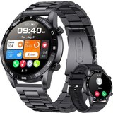 Lige Smartwatch (1,39 Zoll, iOS Android), Herren mit Telefonfunktion Fitness Tracker 100 Sportmodi Fitnessuhr