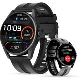 LUNIQUESHOP Smartwatch (1,39 Zoll, Android, iOS), mit telefonfunktion Bluetooth Sprachassistent Uhr…