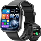 Mingtawn Smartwatch (1,85 Zoll, Android, iOS), Full-Touchscreen, wasserdicht, IP67, Fitness Herzfrequenz…