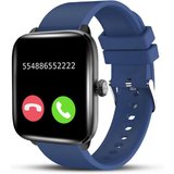 Deunis Smartwatch (1,96 Zoll, Android iOS), mit Telefonfunktion Fitness Tracker, Schlafmonitor, Schrittzähler…