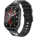 findtime Ergonomisches Design Smartwatch (1,83 Zoll, Android, iOS), mit Telefonfunktion Sportuhr Outdoor…