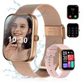 IBETTER Smartwatch,Fitness Tracker Uhr für,Damen Herren Smartwatch Smartwatch (2.0'' HD Voll Touchscreen…
