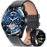 FEELNEVER Smartwatch (1,8 Zoll, Android iOS), Herren mit Telefonfunktion Armbanduhr Wasserdicht Sportuhr…