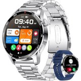 ESFOE Smartwatch (1,39 Zoll, Andriod iOS), Damen mit Bluetooth Anrufe Fitnessuhr IP67 Wasserdicht Sportuhr