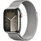 Apple Watch Series 9 GPS + Cellular 41mm Edelstahl One-Size Smartwatch (4,1 cm/1,61 Zoll, Watch OS 10),…