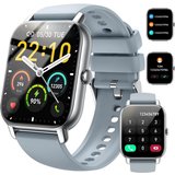 Nerunsa Telefonfunktion IP68 Wasserdicht Fitness-Tracker Herren's & Damen's Smartwatch (1,85 Zoll, Android/iOS),…