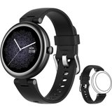 SHANG WING Smartwatch (1,1 Zoll, Android iOS), Fitnessuhr Damen Klein Stilvoll Fitnessuhr Schlafmonitor…