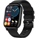 SANZEN Smartwatch (1,83 Zoll, Android iOS), Damen herren mit telefonfunktion sportuhr schrittzähler…