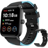 HUYVMAY Smartwatch (1,8 Zoll, Android, iOS), Alexa eingebauteIP68 120Uhrengesichten 100Sportmodi Herzfrequenzmesser