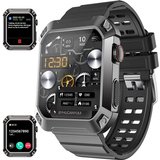 AOYATE Smartwatch, Fitness Tracker Uhr, Damen Herren Smartwatch (Fitnessuhr mit Telefonfunktion 1,83"…