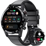 Lige Smartwatch (1,32 Zoll, Android iOS), Telefonfunktion Farbdisplay Fitness Tracker Wasserdicht 20…