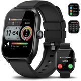 Asmoda Fur Damen Herren mit Telefonfunktion, Fitness Smartwatch (2.01 Zoll, Android / iOS), mit Herzfrequenz…