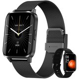 OKWISH Damen Herren Smart Watch Sportuhr Armbanduhr Fitness Uhr Uhren Tracker Smartwatch (1,69 Zoll,…