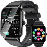 LLKBOHA Bluetooth-Verbindung Smartwatch (1,85 Zoll, Android, iOS), Mit-Telefonfunktion, 111+ Sportmodi,…