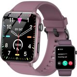 IOWODO Männer Frauen's Smartwatch (1,85 Zoll, Android / iOS), Mit Schrittzähler Herzfrequenzmonitor,…
