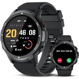IDEALROYAL Smartwatch (1,39 Zoll, Android, iOS), mitTelefonfunktion,Herzfrequenzmesser,Schlafmonitor,IP68…