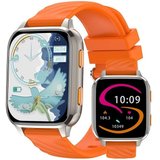 IBETTER Smartwatch, Fitness Tracker watch, Damen Herren Smartwatch (Fitnessuhr mit Telefonfunktion 1,85"…