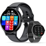 LUNIQUESHOP Smartwatch (1,32 Zoll, Android, iOS), mit Telefonfunktion Anrufen und Sprachassistenten…