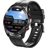 FeelGlad Smartwatch Herren,Uhren mit Herzfrequenz wasserdicht Smartwatch