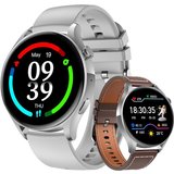 Sross Smartwatch für Damen Herren, Fitness Tracker Uhr mit Anruffunktion Smartwatch (1,32" Runde Voll…