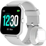 blackview Smartwatch (1,83 Zoll, Android iOS), Fitnessuhr Armbanduhr mit Pulsmesser SpO2 Schrittzähler…