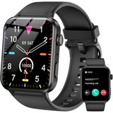 IOWODO Smartwatch (1,85 Zoll, Android, iOS), mit Schrittzähler Herzfrequenzmonitor Fitness Tracker IP68…