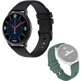 A Ade KW66 Smartwatch (1,28 Zoll) Grüne und Schwarze Armband, 13 Sportmodi, IP68 wasserdicht, 24hTracker