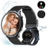 Powerwill Smartwatch Damen mit Telefonfunktion, HD Voll Touchscreen Smartwatch (1,39 Zoll), Fitness…