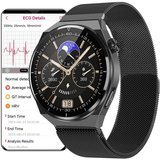 DigiKuber EKG Herren IP68 Wasserdichter Herren's & Damen's Smartwatch (1,39 Zoll, Android/iOS), mit…