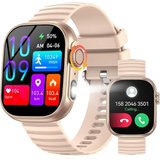 JELLOO ZW39 Smartwatch (2.01 Zoll Zoll, Andriod iOS), mit SpO2, Telefon, 100+ Sportmodi, 400mAh, wasserdicht
