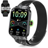 walkbee Smartwatch Fitness Tracker uhr für Damen Herren mit Telefonfunktion Smartwatch (Quadratischer…