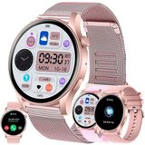LWEARKD Smartwatch (1,43 Zoll, Android, iOS), mit Telefonfunktion Pulsmesser, Schlafmonitor, Schrittzähler,…