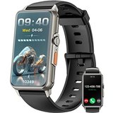 Mingtawn für Herren und Damen, mit Bluetooth-Anrufen Smartwatch (1.57 Zoll, Andriod iOS), mit Herzfrequenz/Schlaf,…