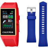 CALYPSO WATCHES K8502/3 Smartwatch Set, 2-tlg., mit blauem Wechselband