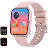 UHOOFIT Smartwatch (1,95 Zoll, Android, iOS), mit Telefonfunktion, Schlaf Herzfrequenz-Monitor, 100…