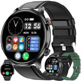 MYSHUN mit Telefonfunktion Touchscreen IP68 Wasserdicht Sport Smartwatch (1.39 Zoll, Andriod iOS), mit…
