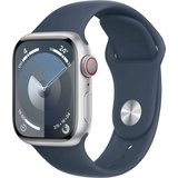 Apple Watch Series 9 GPS + Cellular 41mm Aluminium M/L Smartwatch (4,1 cm/1,61 Zoll, Watch OS 10), Sport…
