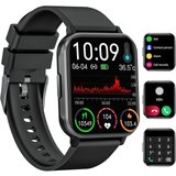 Lige Smartwatch (1,83 Zoll, Android iOS), Herren mit Telefonfunktion Fitnessuhr 100 Sportmodi Pulsmesser…