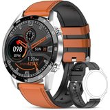 Lige Smartwatch für Herren Smartwatch (1,32 Zoll, Android iOS), Bluetooth Sprachanruf Pulsuhr IP67 Wasserdicht…