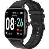 Acclafit Smartwatch (1,83 Zoll, Android, iOS), mit Benachrichtigungen, Antwort/Dial Anruf Fitnessuhr…