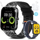 Yuede Smartwatch, Fitness Tracker uhr mit Anruffunktion für Damen und Herren Smartwatch (Quadratischer…