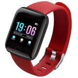 TPFNet SW13 mit Silikon Armband und Schrittzähler Smartwatch (Android), mit Blutdrucksmesser, Musiksteuerung,…