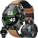 SGDDFIT Smartwatch (1,39 Zoll, Android, iOS), mit Telefonfunktion,Sportuhr, Sportmodi, Blutdruckmessung,…