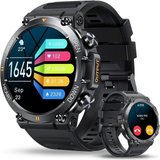 AVUMDA Smartwatch (1,39 Zoll, iOS Android), Herren Telefonfunktion HD Fitnessuhr Militär 120 Sportmodi…