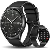 Techtrix Damen's und Herren's IP68 Wasserdicht Smartwatch (1,43 Zoll), mit Telefonfunktion AMOLED Touchscreen,Uhren…