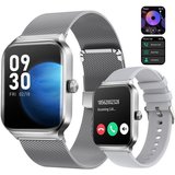 Yuede Smartwatch Damen Herren, Smartwatch Sportuhr mit Bluetooth Anrufe und SMS-Benachrichtigung ( 1.96"Zoll…