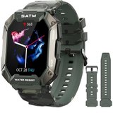 PYRODUM Fur Herren Mit Touchscreen Fitness Tracker 5ATM Wasserdicht Smartwatch (1.71 Zoll, Andriod iOS),…
