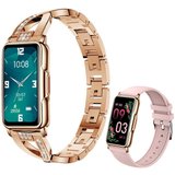 Mutoy Smartwatch, Fitness Tracker Uhr für Damen, Aktivitätstracker Uhren Smartwatch (1,47" HD Voll Touchscreen…